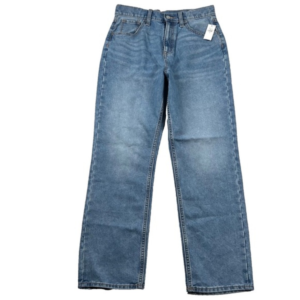 Old Navy Jeans Womens 16 High Rise Slouchy Straight Classic Denim Medium Wash